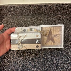 Patriotic Wooden Tiered Tray Decor